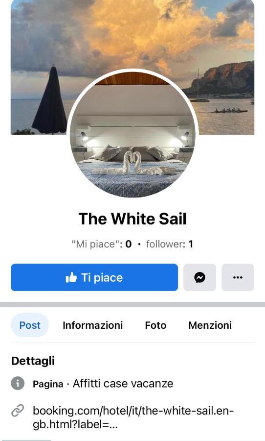 The White Sail - Mondello Apartment With Terrace - Casa Di Vincenzo E Andrea Ngoại thất bức ảnh